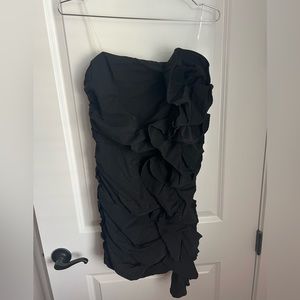 Do + Be black ruffle dress
